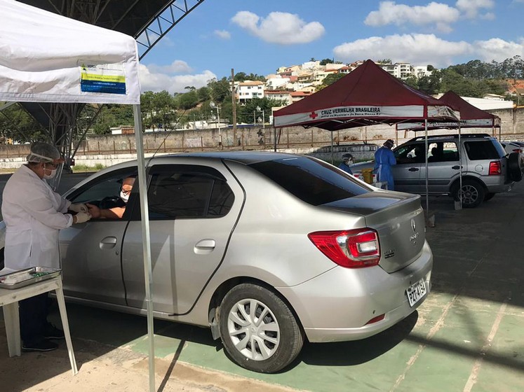 Prefeitura de Barra Mansa realiza teste rápido da Covid 19 em motoristas de aplicativo