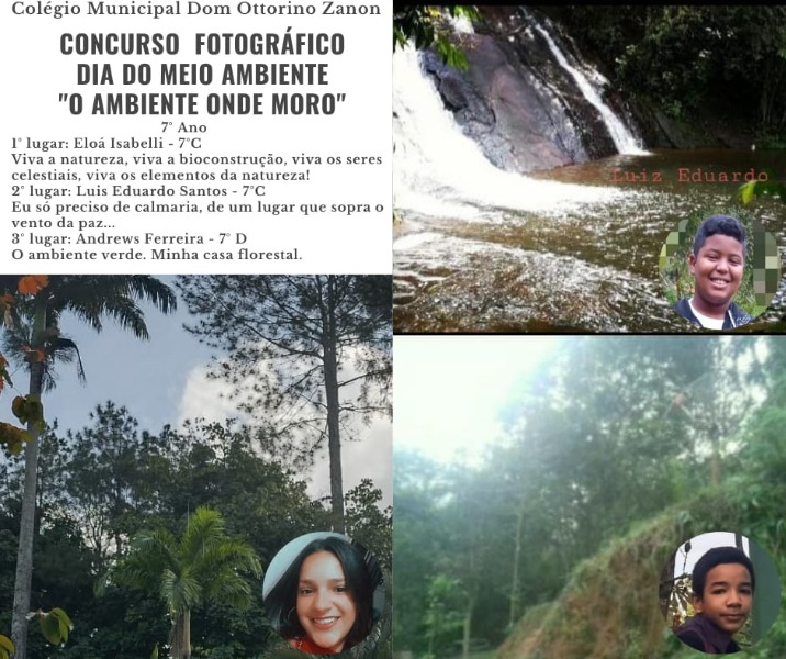 Colégio Ottorino Zanon premia vencedores concurso fotográfico "O Ambiente onde moro"