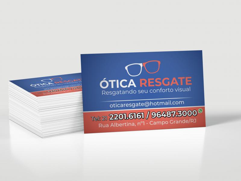 Cartão de Visita - Papel 250g/m2 - 4/0 Cartão de Visita - Papel 250g/m2 - 4/0
