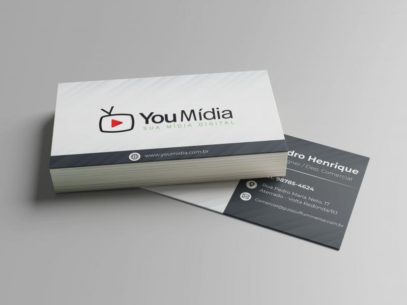 Cartão de Visita - Papel 300g/m2 - 4/4 Cartão de Visita - Papel 300g/m2 - 4/4