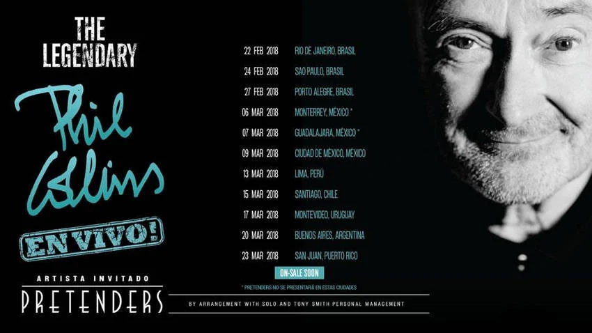 Phil Collins Tour 2018 Pretenders