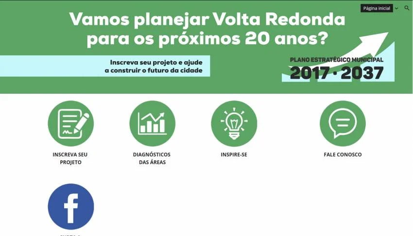Site Vamos Planejar Volta Redonda