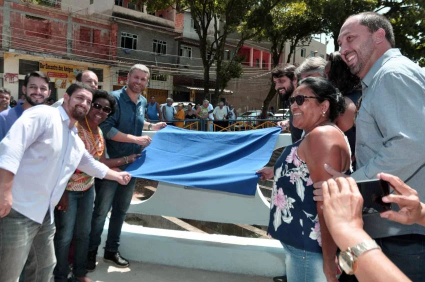 Inauguração da Ponte do Bairro Vila Elmira, parceria das Prefeituras de Barra Mansa e Volta Redonda