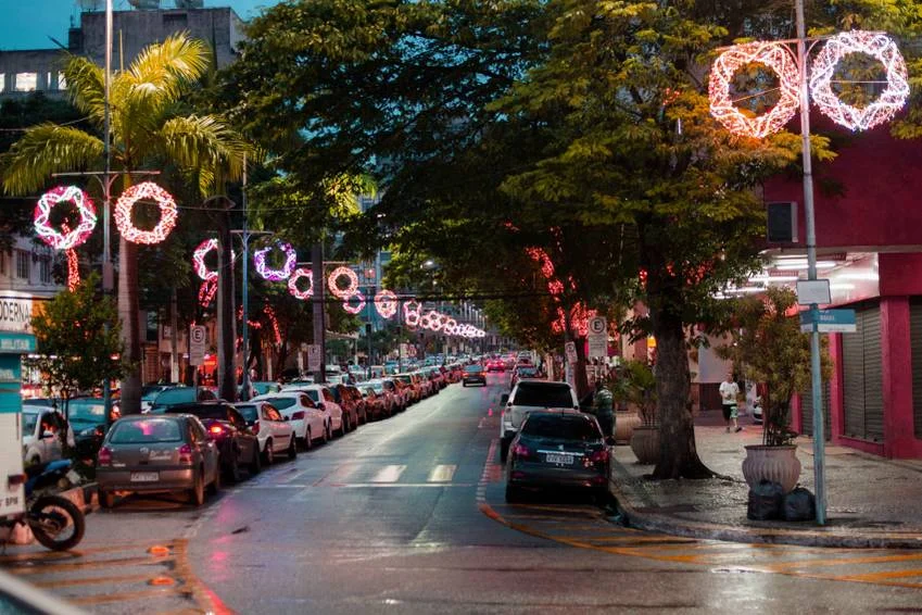 Decoração de Natal na Vila Sta Cecília