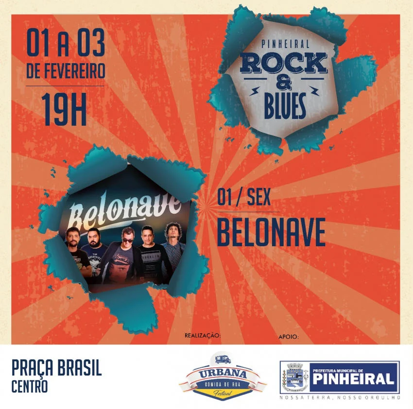 Pinheiral terá festival de Rock e Blues neste final de semana
