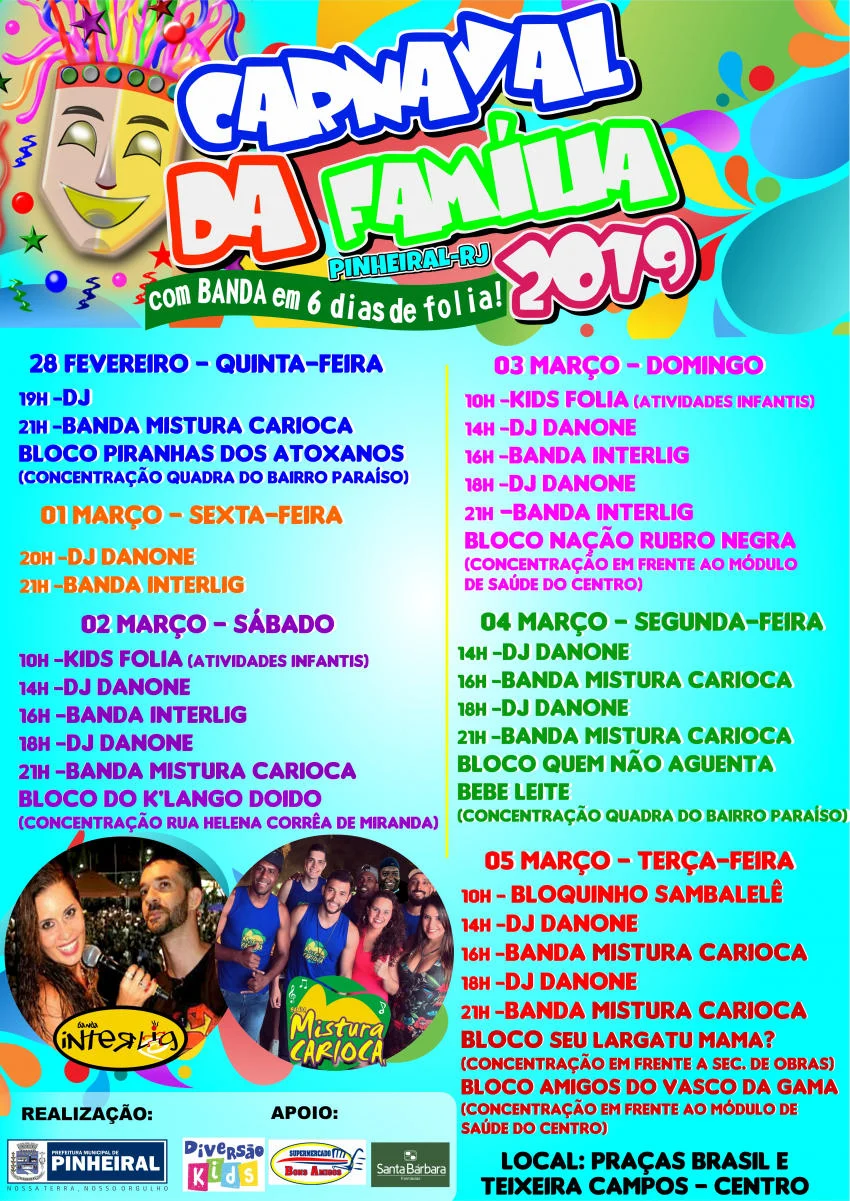 Divulgação Carnaval 2019 - Pinheiral