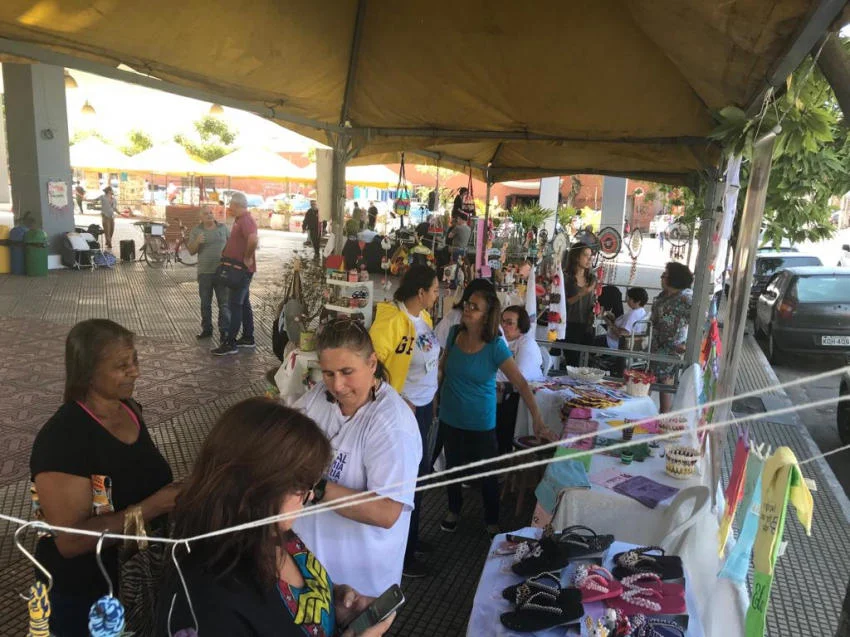 Atividades culturais e artísticas movimentaram o primeiro dia do III Festival de Economia Solidária de Volta Redonda