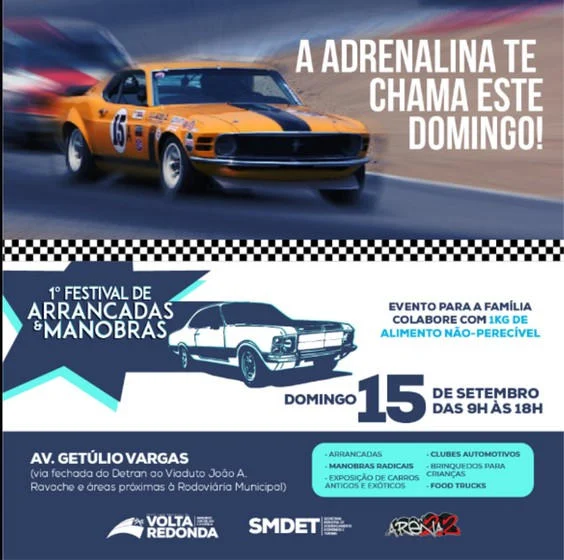 Volta Redonda vai promover 1º festival de arrancada e manobras