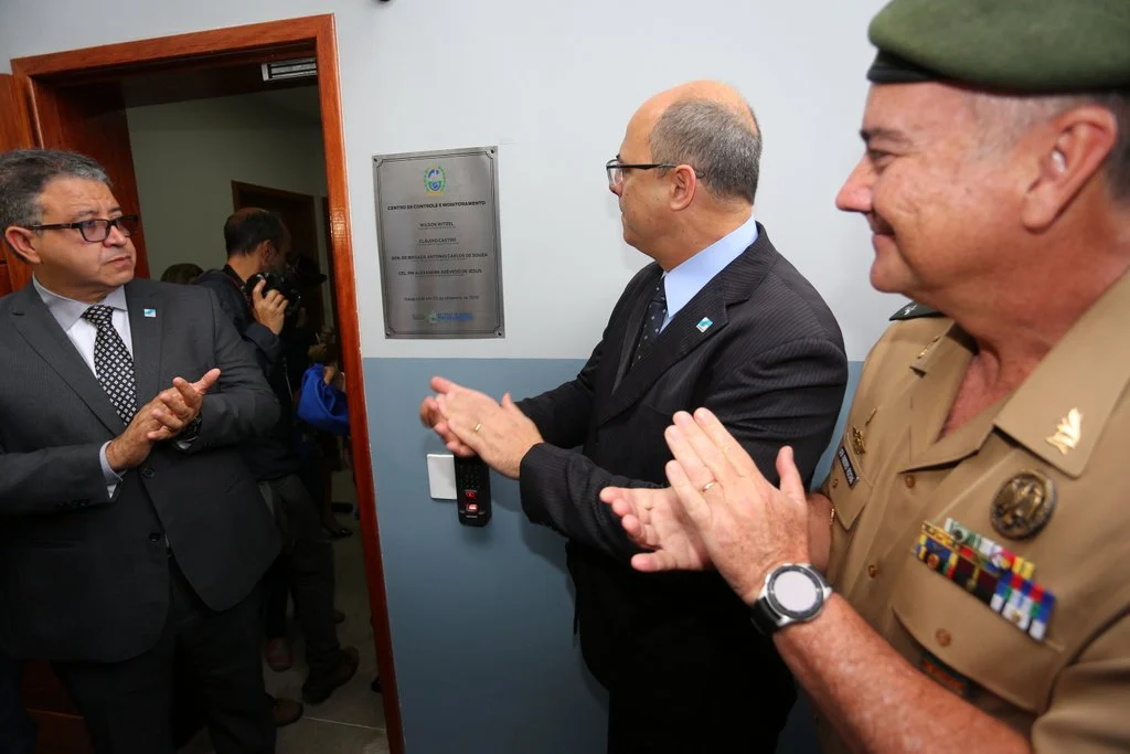 Governo do Estado inaugura centro de monitoramento do sistema prisional, em Gericinó