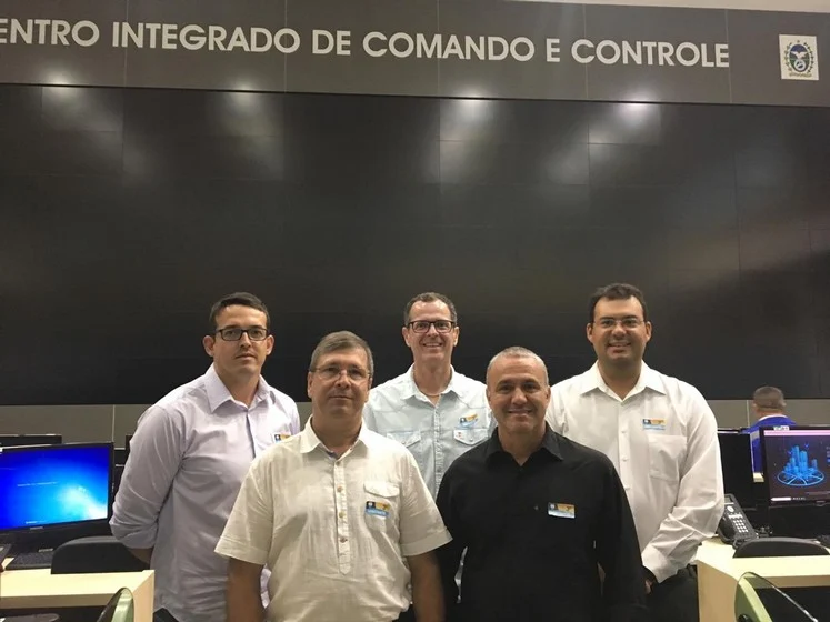 Representantes da prefeitura de Volta Redonda fazem visita técnica ao Centro Integrado de Comando e Controle do Estado