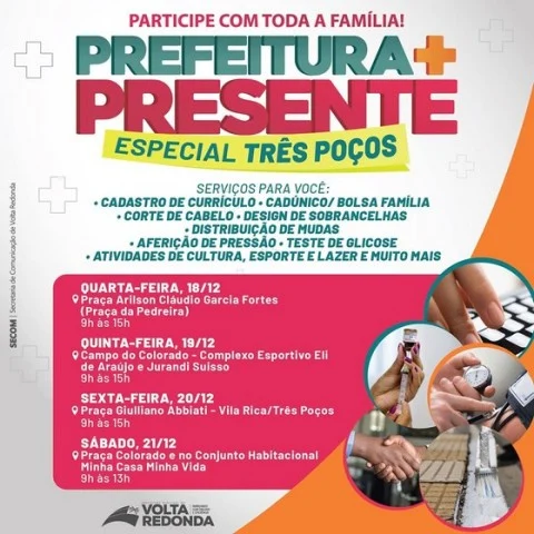 Edição especial do Prefeitura Mais Presente acontece em Volta Redonda