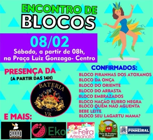 Tardezinha em família terá encontro de blocos em Pinheiral neste sábado