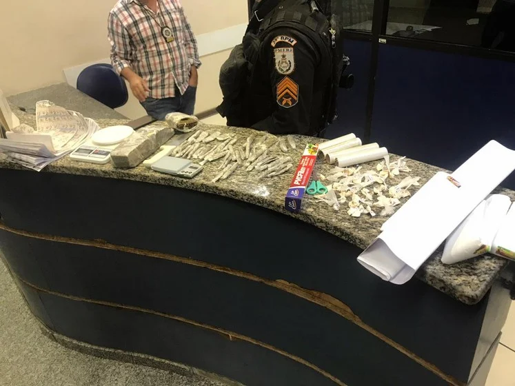 Menor gerente do tráfico, foi apreendido por tráfico de drogas em Barra Mansa