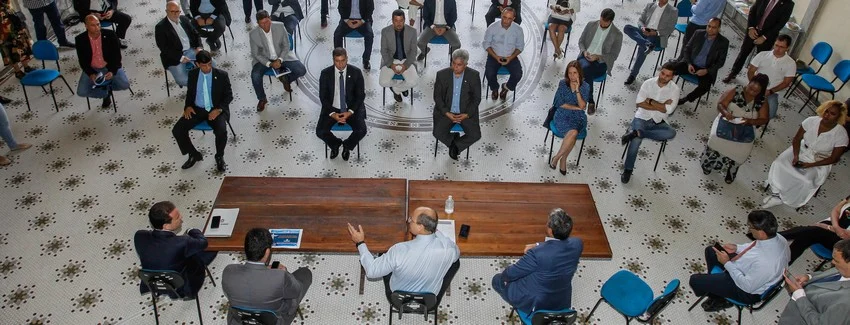 Governador Witzel discute medidas de impacto fiscal com deputados e ao Poder Judiciário