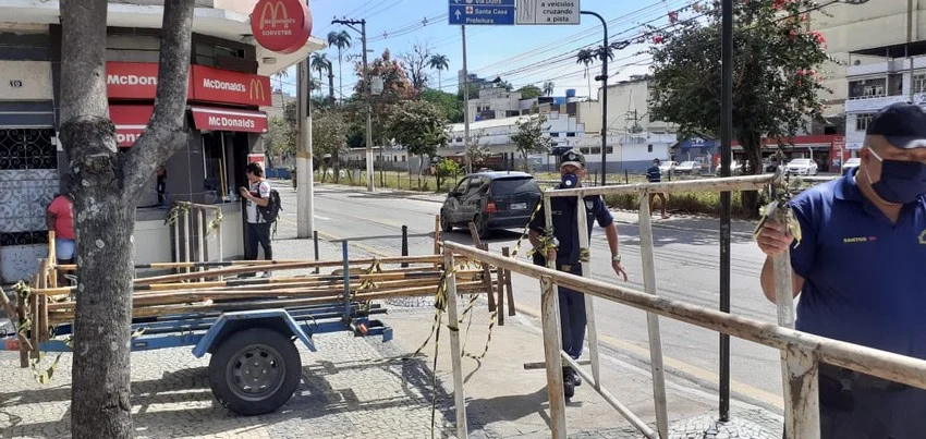 Guarda Municipal de Barra Mansa fecha Praça da Liberdade