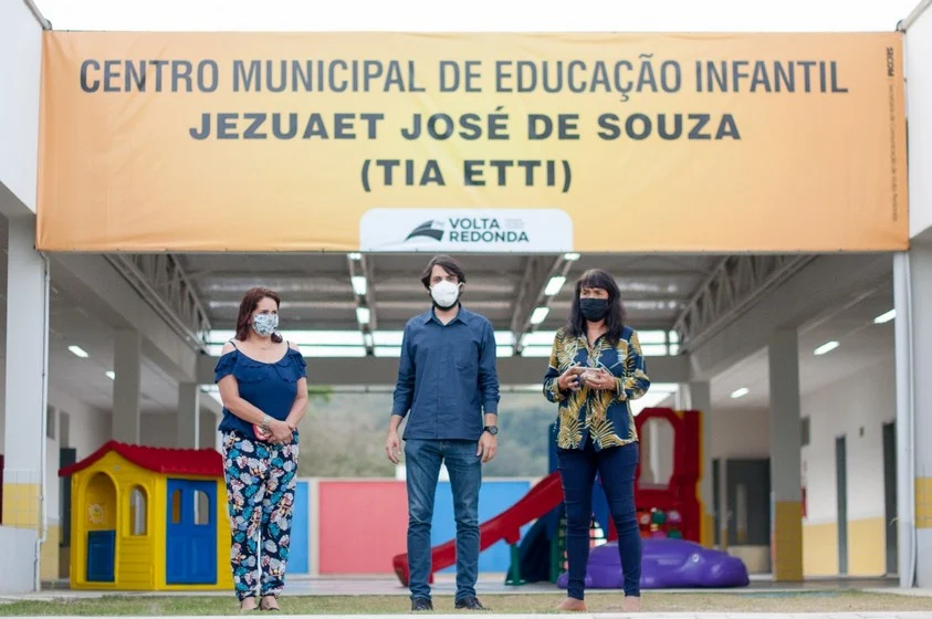 Samuca entrega nova creche em tempo integral em Volta Redonda