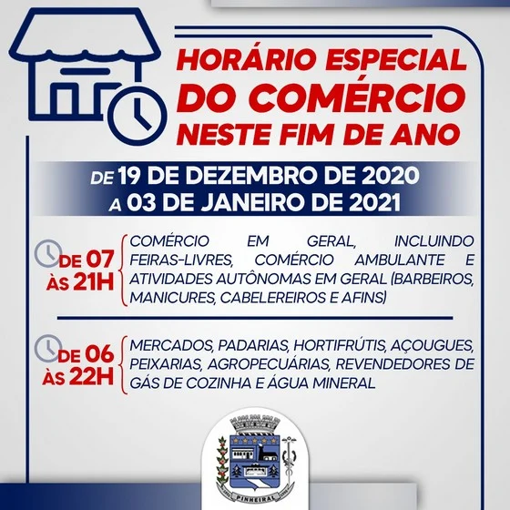 Entra em vigor Decreto que autoriza horário especial de fim de ano para o comércio em Pinheiral