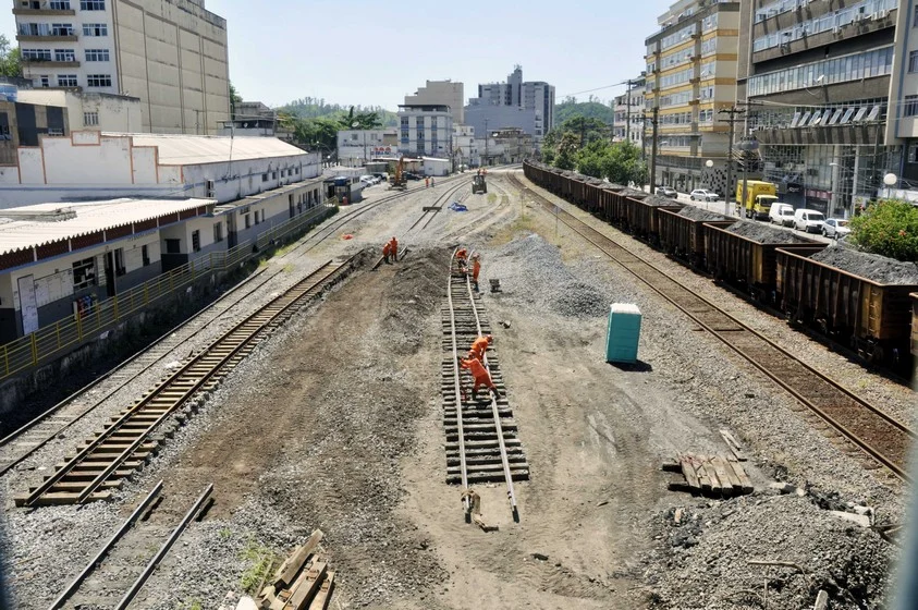 Pátio de Manobras: Primeira etapa de realocação das linhas férreas avança em Barra Mansa
