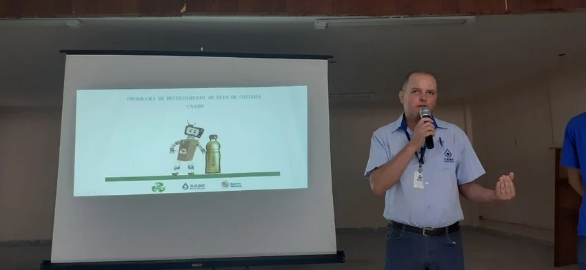 Saae-BM coletou 26 mil litros de óleo vegetal em 2020