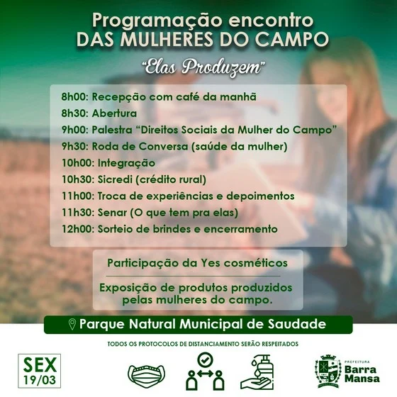 Prefeitura de Barra Mansa realiza encontro com as Mulheres do Campo