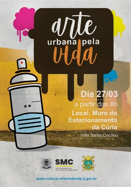 Secretaria Municipal de Cultura abre inscrições para mutirão ‘Arte Urbana pela Vida’