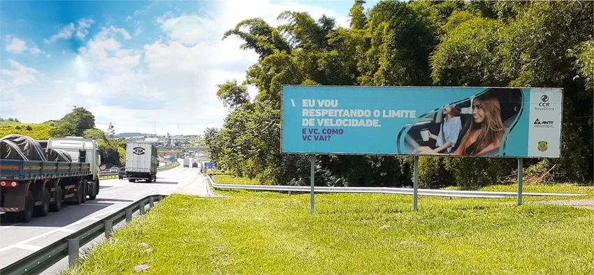 Campanha alerta sobre os riscos do excesso de velocidade na via Dutra