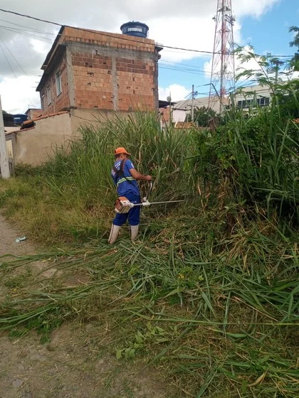 Saae-BM realiza limpeza em diversos pontos do município