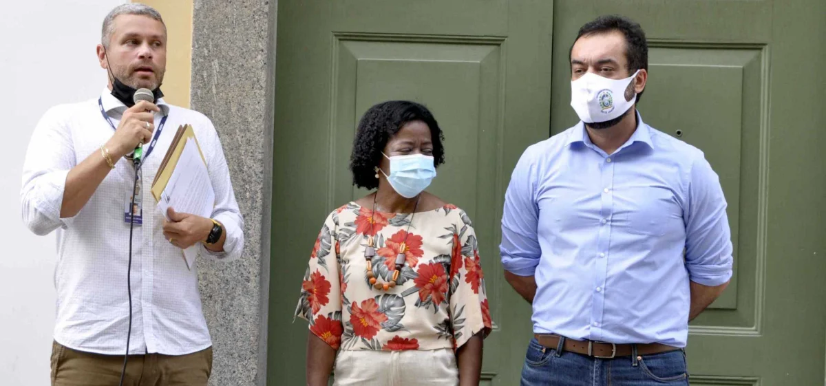 Prefeito Rodrigo Drable e governador Cláudio Castro visitam obras em Barra Mansa