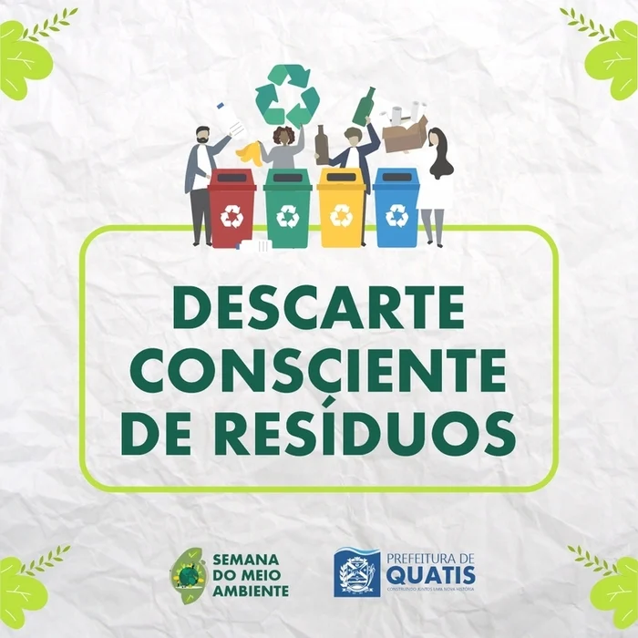 DESCARTE CONSCIENTE DE RESÍDUOS – SEMANA DO MEIO AMBIENTE