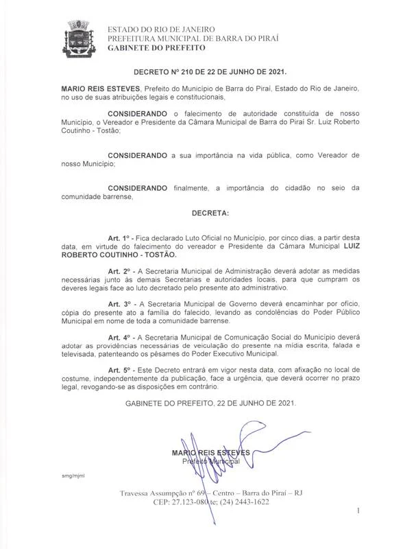 NOTA DE PESAR