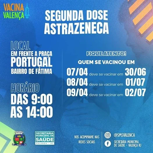 Segunda dose da vacina Astrazeneca