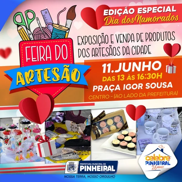 pinheiral 26 anos feira do artesão