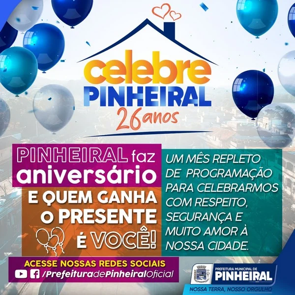PREFEITURA LANÇA CONCURSO “MINHA HISTÓRIA FAZ A HISTÓRIA DE PINHEIRAL
