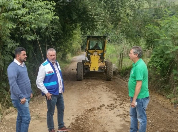 Barra Mansa recebe equipe do Estado para acompanhar obras nas estradas rurais