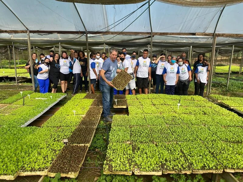 Alunos da Apae de Barra Mansa aprendem mais sobre a vida no campo