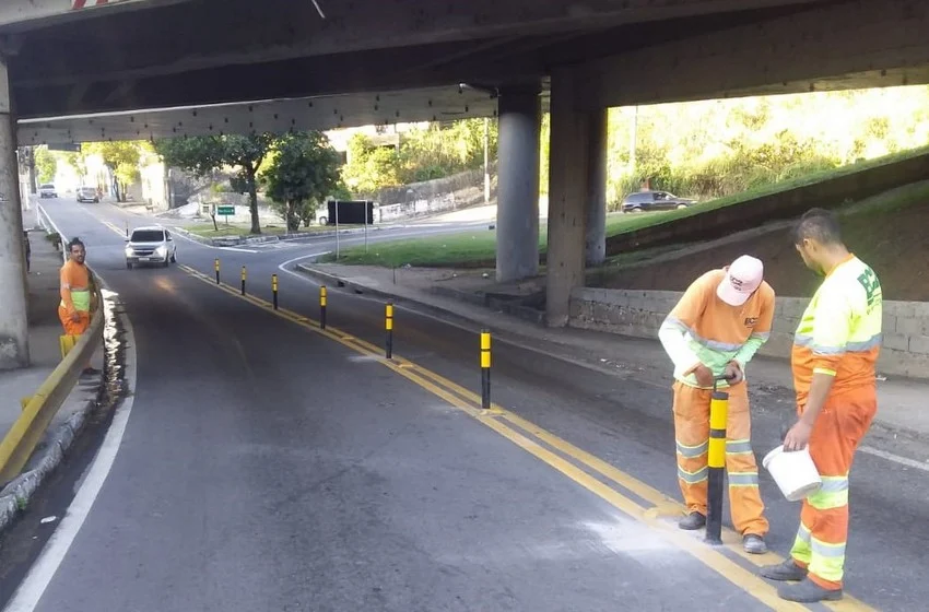 CCR RioSP faz manutenção no viaduto do km 273, da via Dutra, em Barra Mansa (RJ)