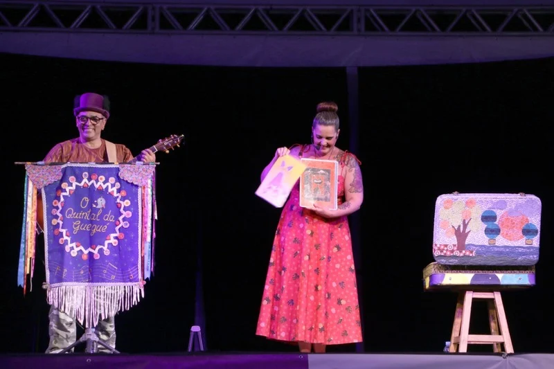 Espetáculo ‘Música para Brincar – o quintal de Guegué’ é encenado na Fazenda da Posse