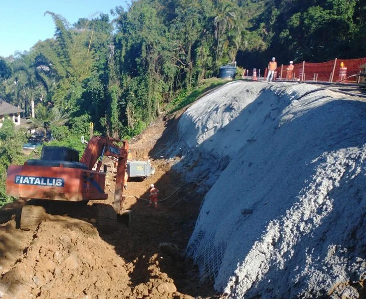 CCR RioSP está com obras em Conceição de Jacareí, Jacuecanga e Cunhambebe na BR-101, em Angra dos Reis (RJ)