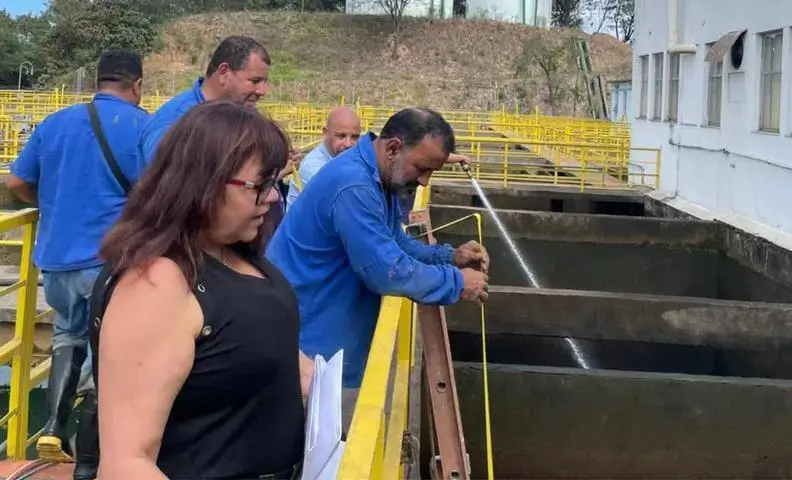 saae de volta redonda faz manutenção da eta belmonte
