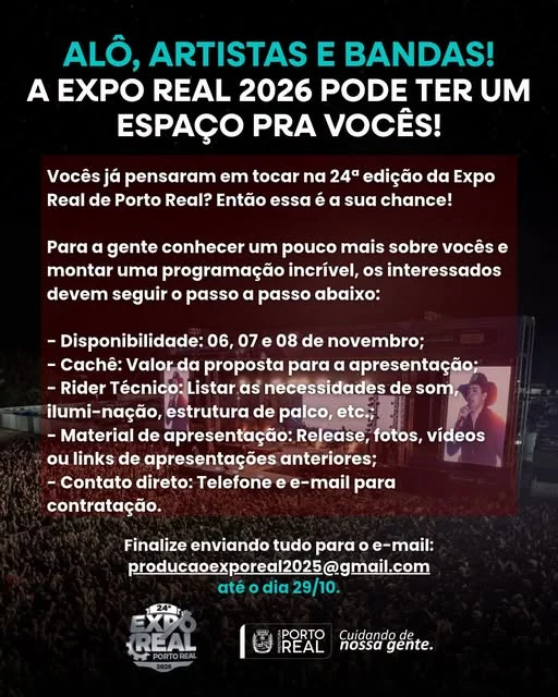 Atenção, bandas e artistas da região!