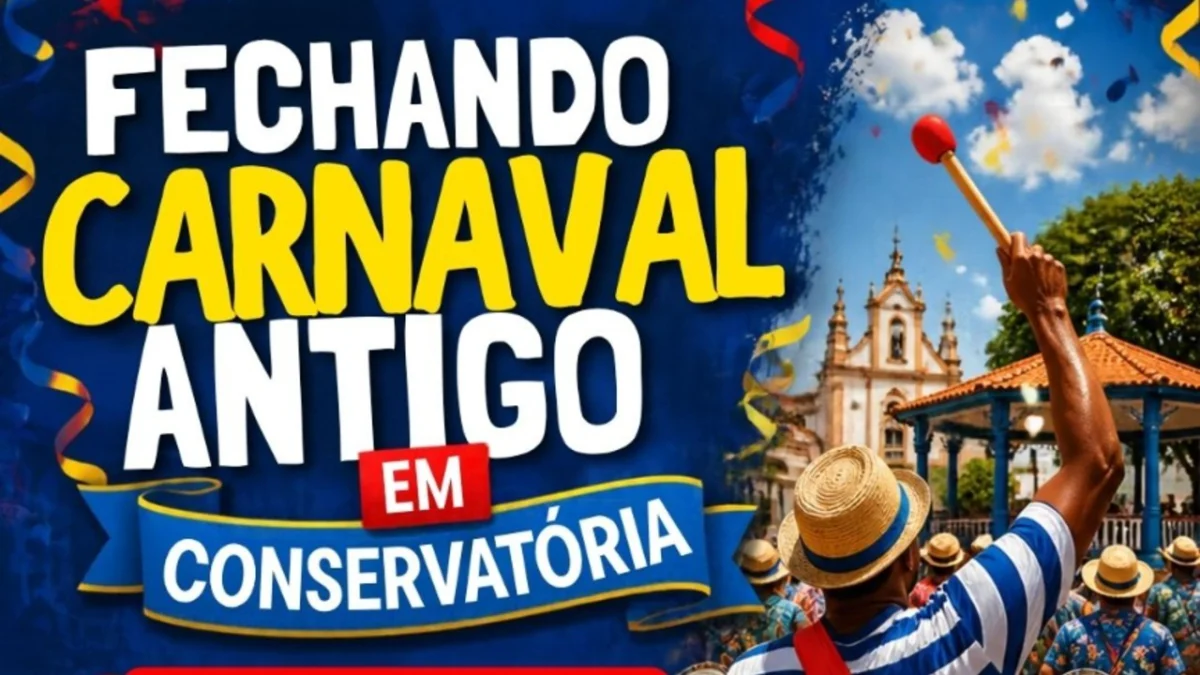 Carnaval Antigo de Conservatória terá cortejo de despedida e apresentação musical