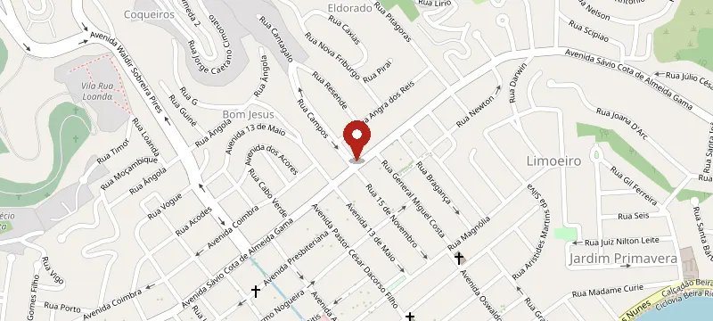 Mapa: Intense Love – Lingerie, Cosméticos e Sex Shop em Volta Redonda RJ, Rua Campos 22a - Eldorado, Retiro, Volta Redonda - RJ, 27281-130