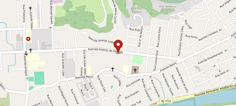 Mapa: Casa do Gelo Volta Redonda, Av. Antônio de Almeida, Retiro, Nº 483, Volta Redonda - RJ, 27275-040