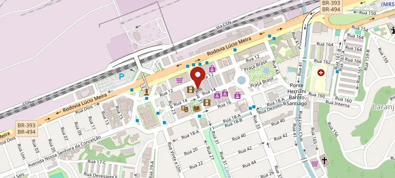 Mapa: Livraria Cantinho do Céu, Largo 9 de Abril, Vila Santa Cecília, n.26 - Sala 110, Volta Redonda - RJ, 27260-150