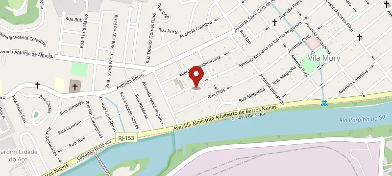 Mapa: Creche Escola Brincando e Aprendendo, Rua Mariana do Carmo Nogueira Reis, Vila Mury, Nº 120, Volta Redonda - RJ, 27281-520