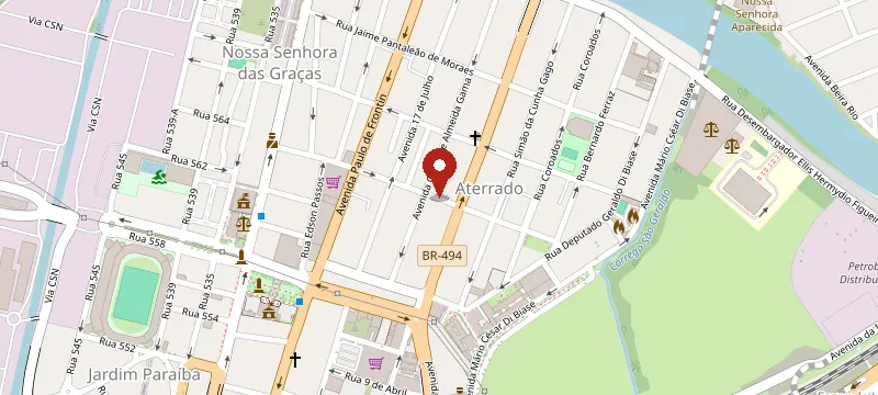 Mapa: Vitor Contabilidade, Rua Luis Alves Pereira, Aterrado, Volta Redonda, Nº 151, Volta Redonda - RJ, 27253-200