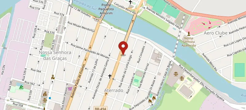 Mapa: Pedacinho de Céu Volta Redonda, Rua Sete de Setembro, Nº 504, Volta Redonda - RJ, 27213-160