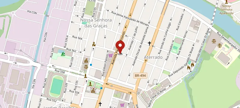 Mapa: Tazza do Brasil, Rua Luiz Alves Pereira, Nº 214, Volta Redonda - RJ, 27215-570
