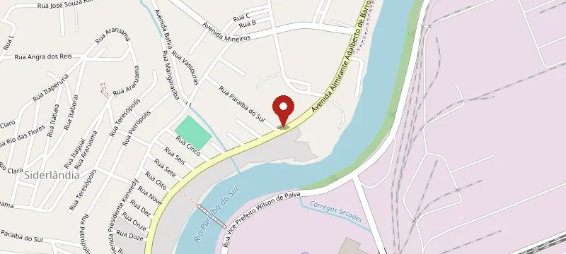 Mapa: Hospital das Peças, Avenida Amirante Adalberto de Barros Nunes, Belmonte, Nº 5220, Volta Redonda - RJ, 27274-200