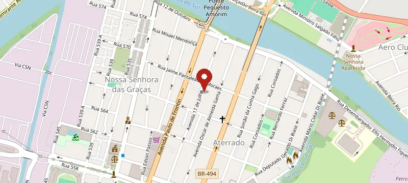 Mapa: Scort Jeans, Avenida 17 de Julho, Nº 398, Volta Redonda - RJ, 27213-200